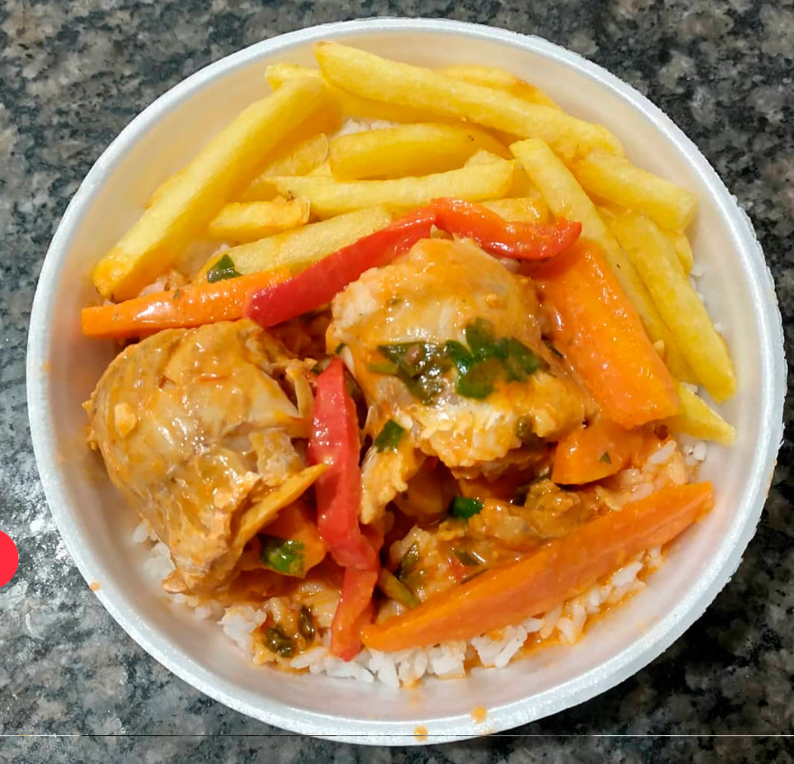 Marmitex de filé de Merluza